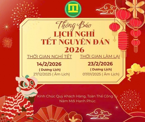 THÔNG BÁO NGHỈ LỄ TẾT NGUYÊN ĐÁN 2026